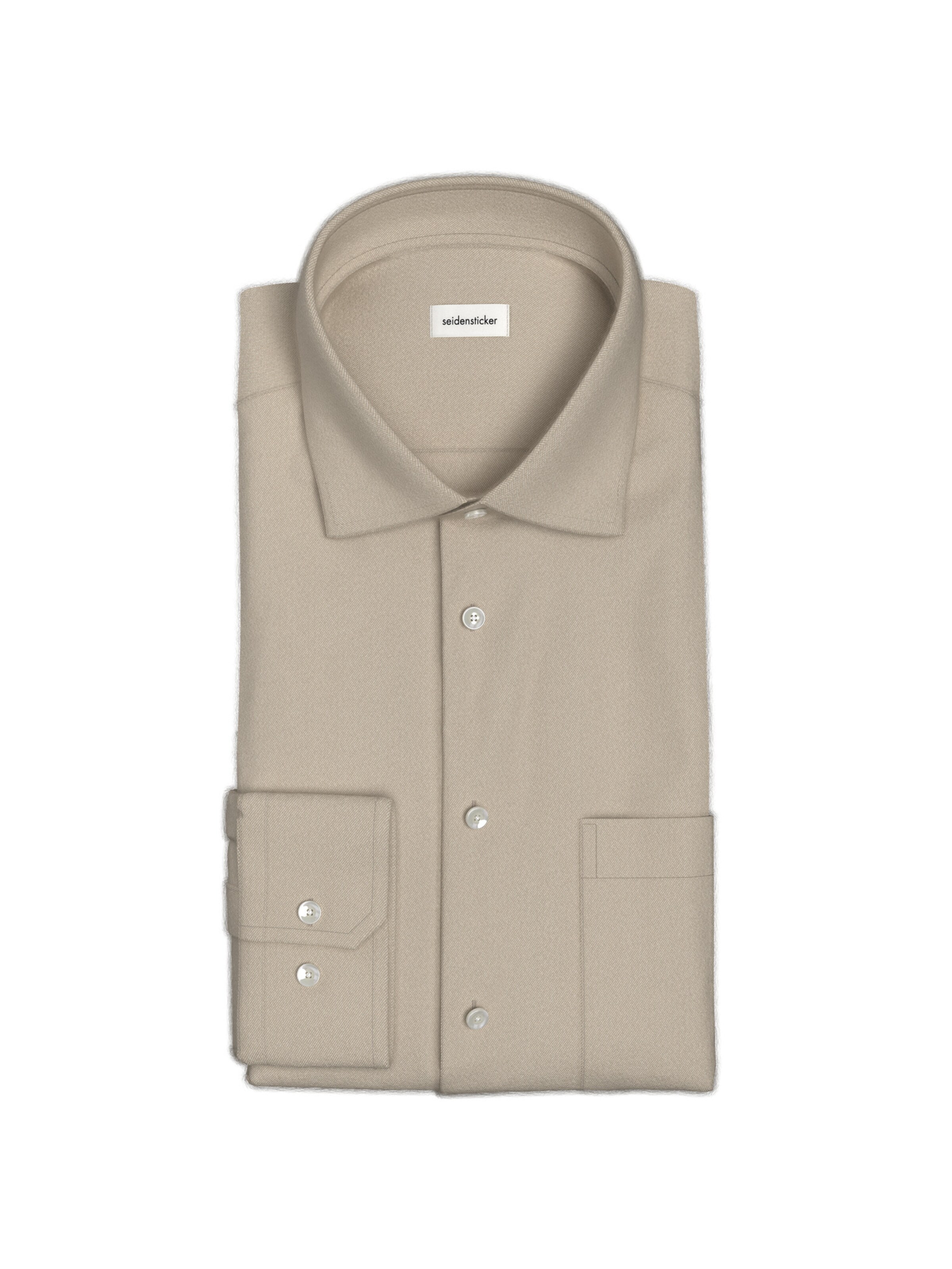 SEIDENSTICKER Regular fit Zakelijk overhemd in Beige