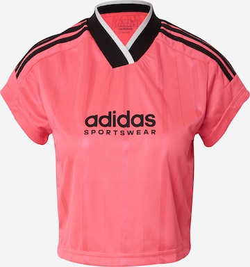 T-shirt fonctionnel 'TIRO Q2' ADIDAS SPORTSWEAR en rose : devant