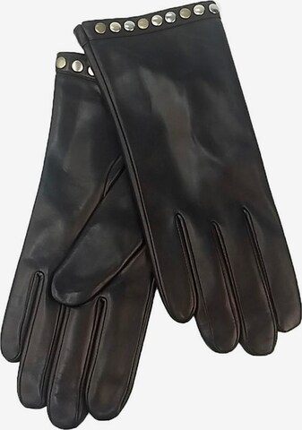 J. Jayz Full Finger Gloves in Black: front