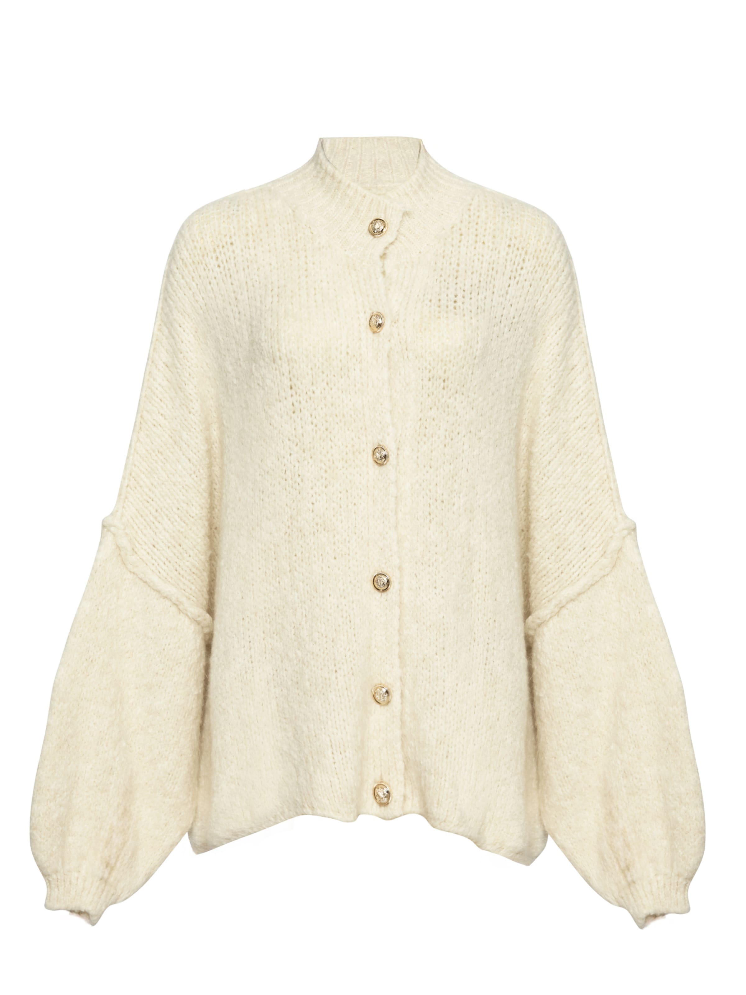 Lilavie Strickjacke ' Lolaa Oversize One Size ' in creme, Produktansicht