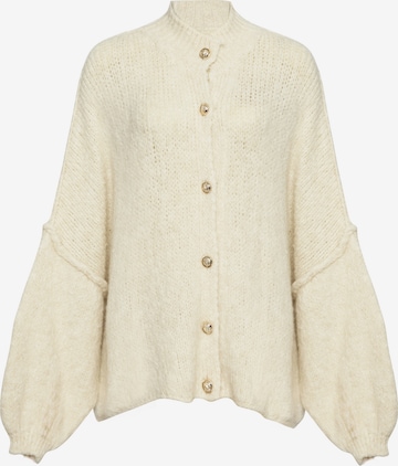 Lilavie Strickjacke ' Lolaa Oversize One Size ' in Beige: Vorderseite