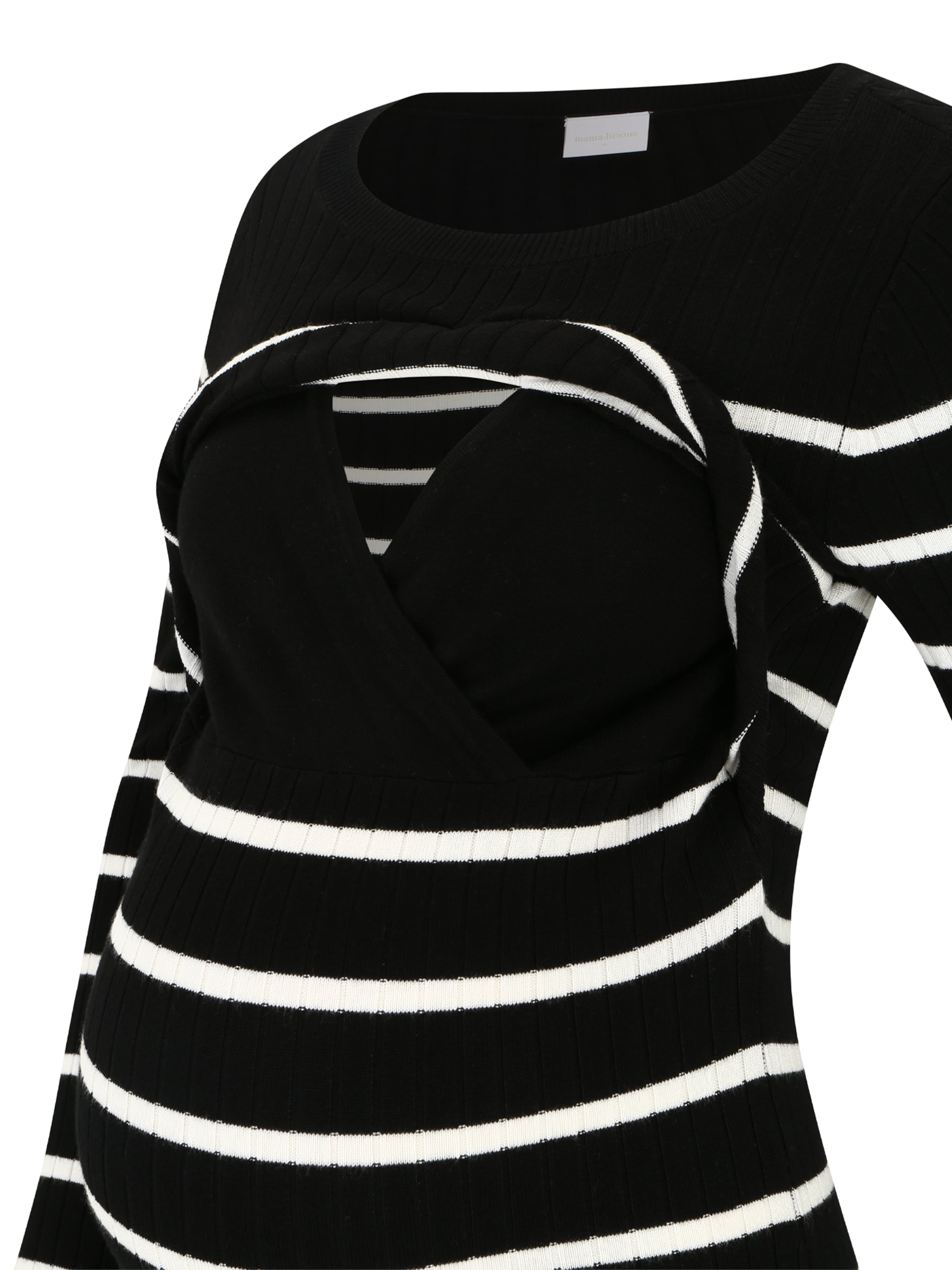 MAMALICIOUS Pletené šaty 'New Siv June' - Čierna