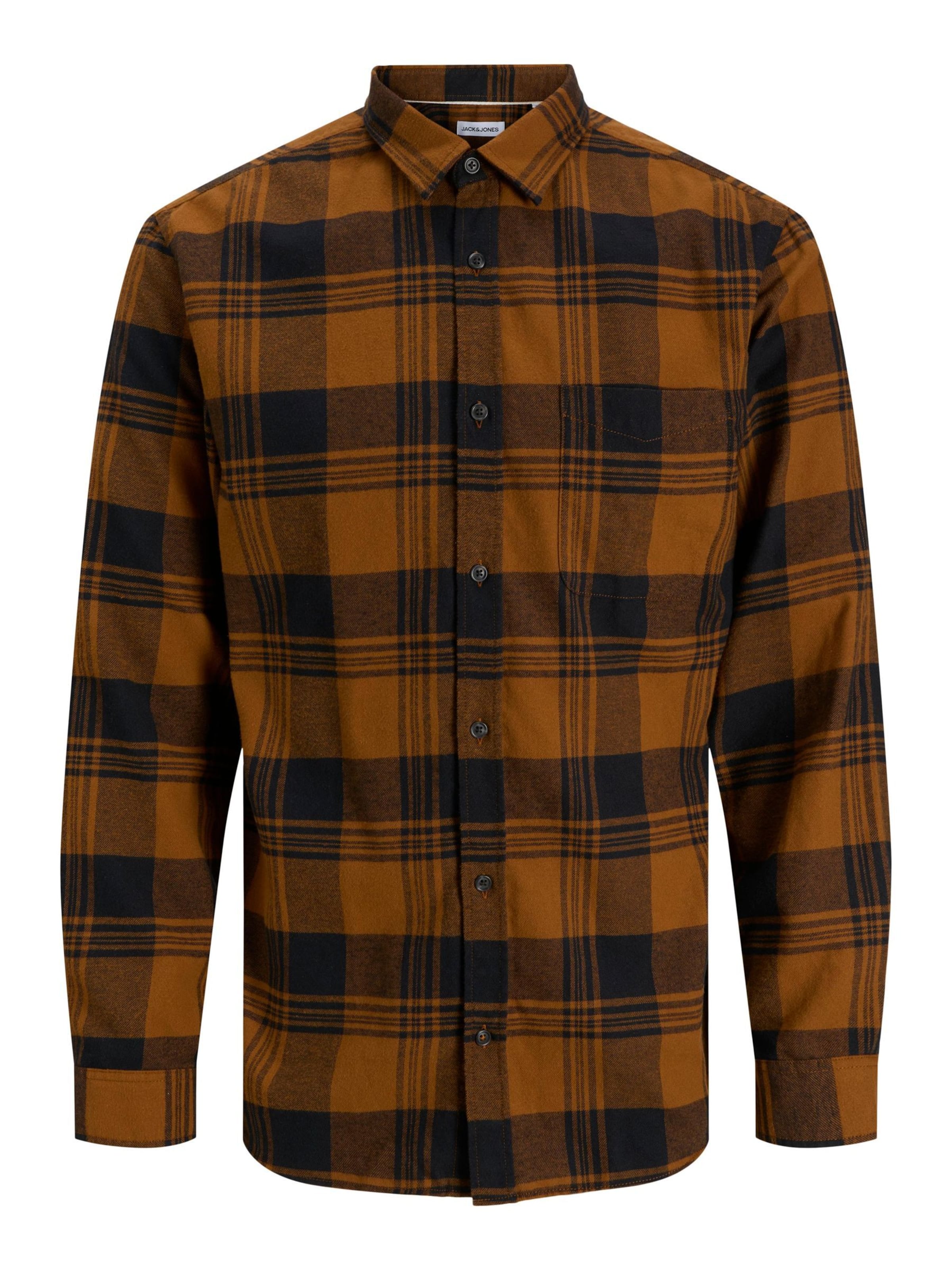 JACK & JONES Hemd in Braun: Vorderseite