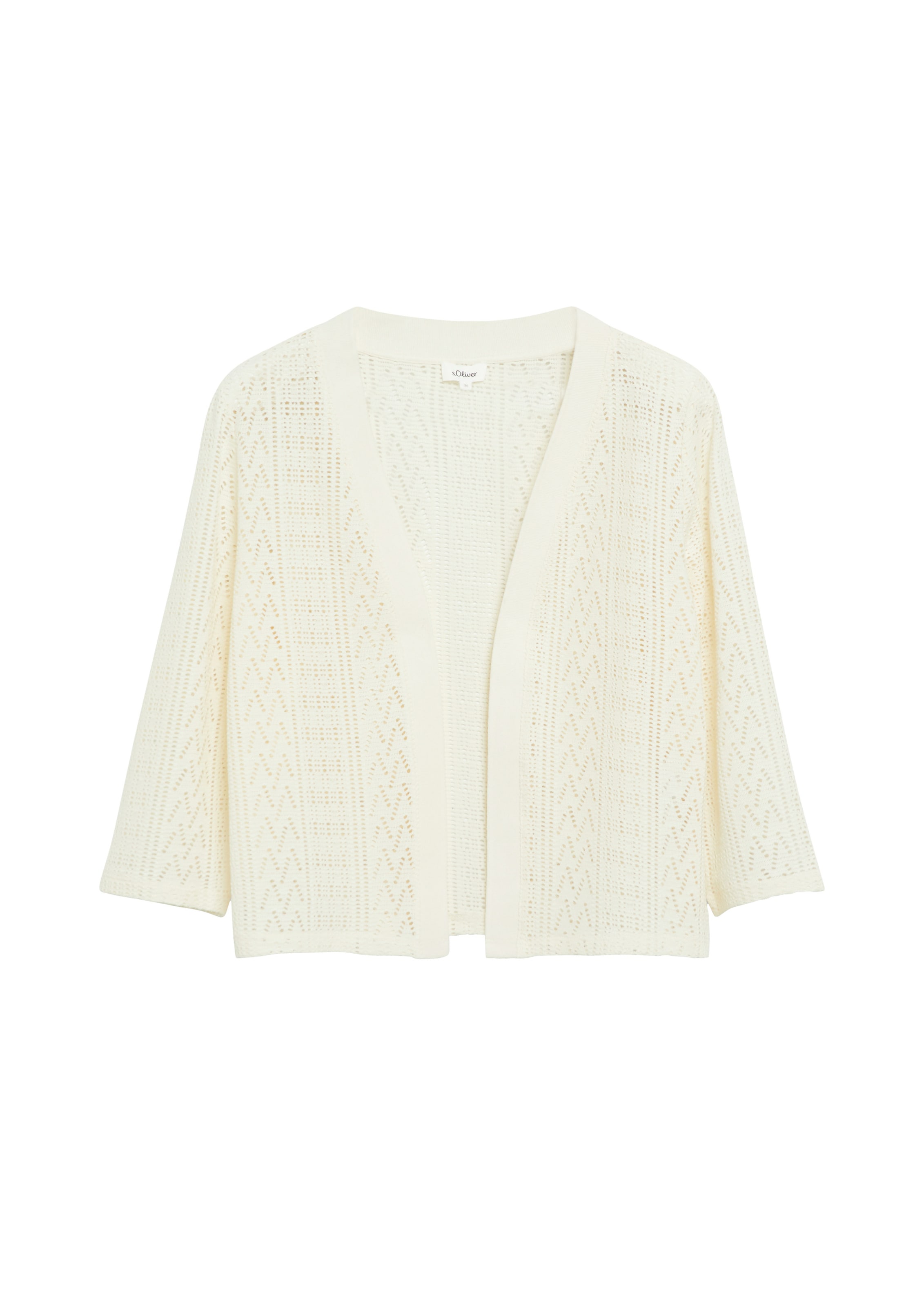 Cardigan s.Oliver en beige : devant