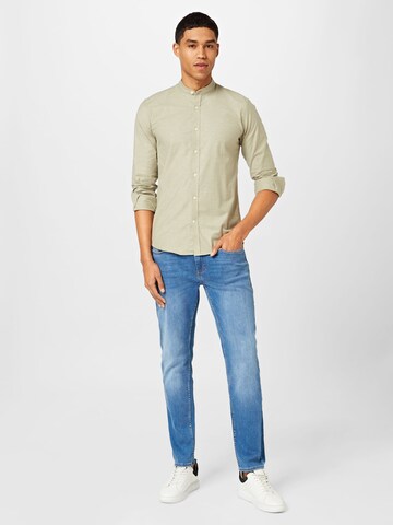 Lindbergh Slim fit Overhemd 'Oxford' in Groen