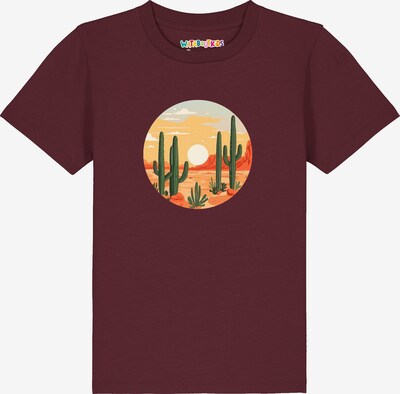 watabout.kids Shirt 'Sonnenuntergang in der Wüste' in 104 in Yellow / Dark green / Dark orange / Bordeaux, Item view