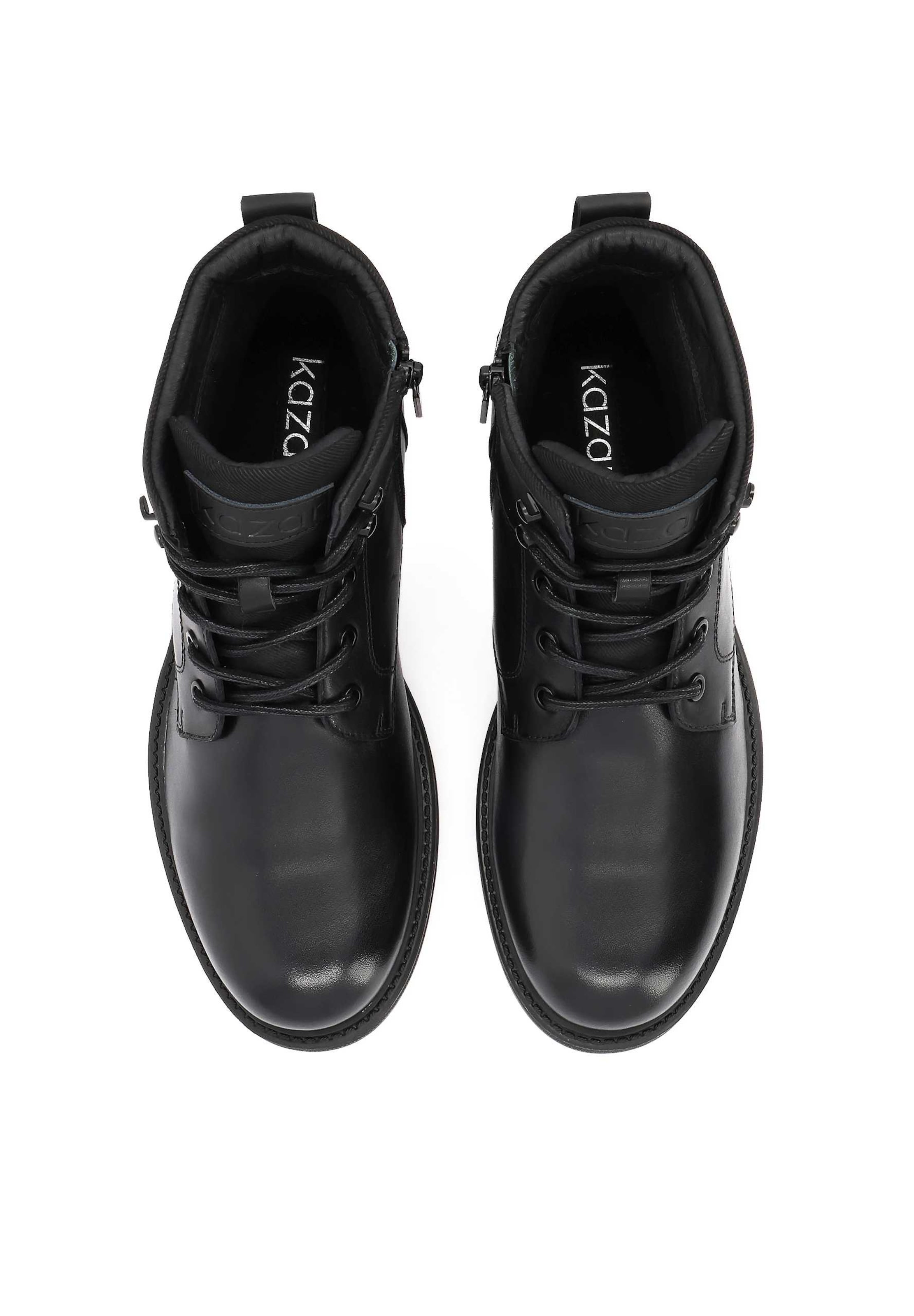 Bottines à lacets Kazar en noir