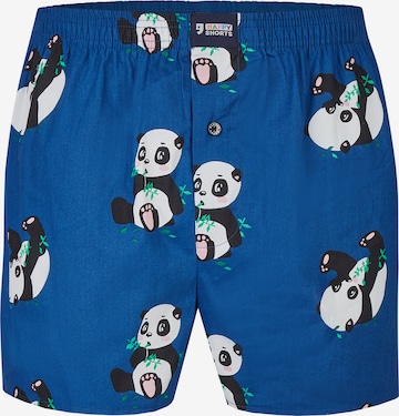 Boxers Happy Shorts en bleu : devant