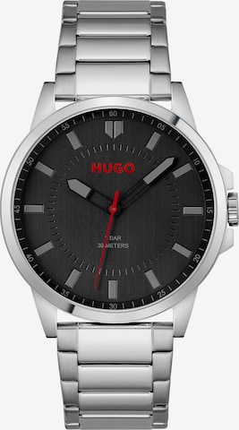 HUGO Red Analog watch in Silver