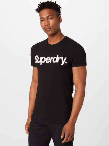 Maglietta di Superdry in nero: frontale