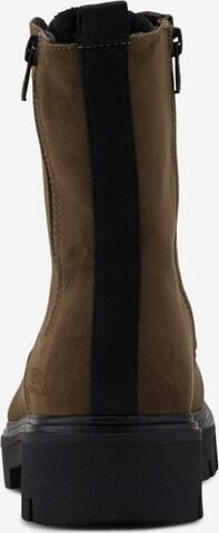 TOM TAILOR DENIM Lace-Up Ankle Boots in Brown