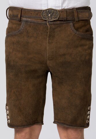 STOCKERPOINT Regular Trachtenhose 'Fred' in Braun