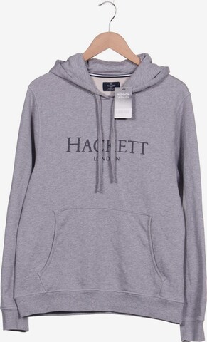 Hackett London Sweatshirt & Zip-Up Hoodie in M in Grey: front