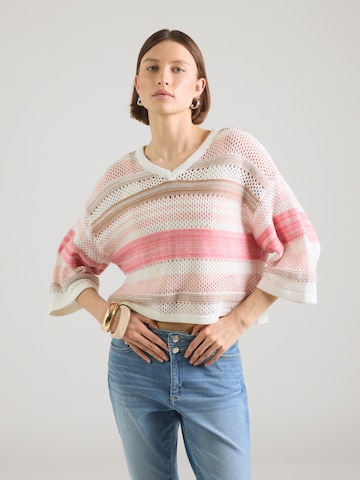 MORE & MORE Sweater in White: front