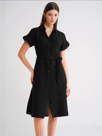Robe-chemise MixRay en noir