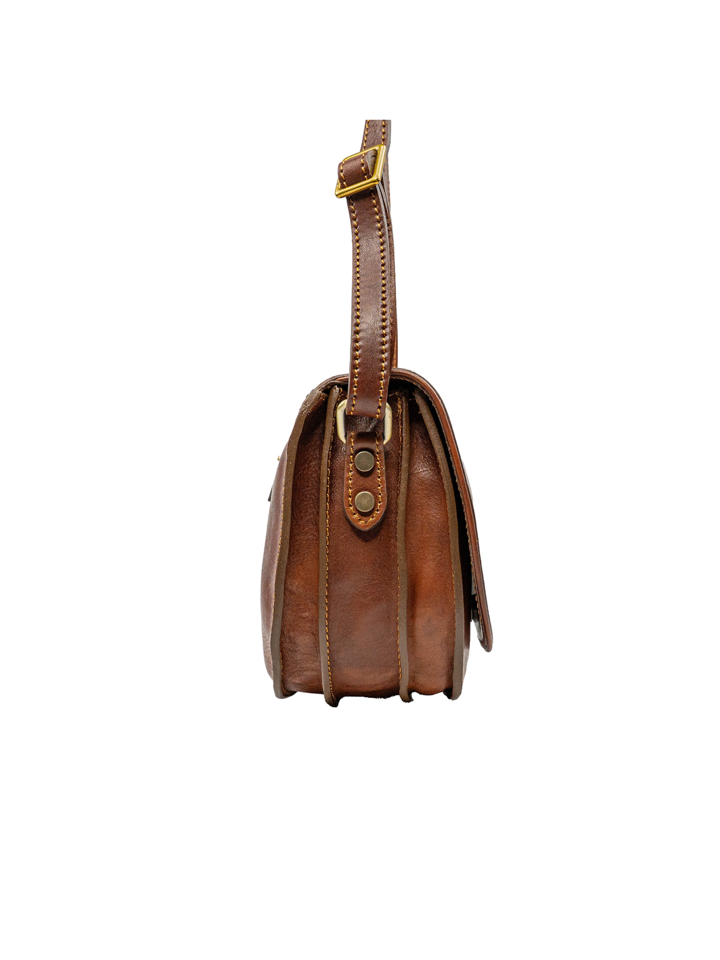 bupell Schultertasche 'Chiara' in Braun