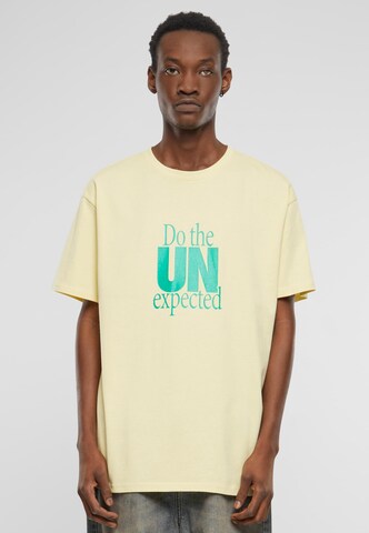 MT Upscale Shirt 'Do The Unexpected' in Yellow