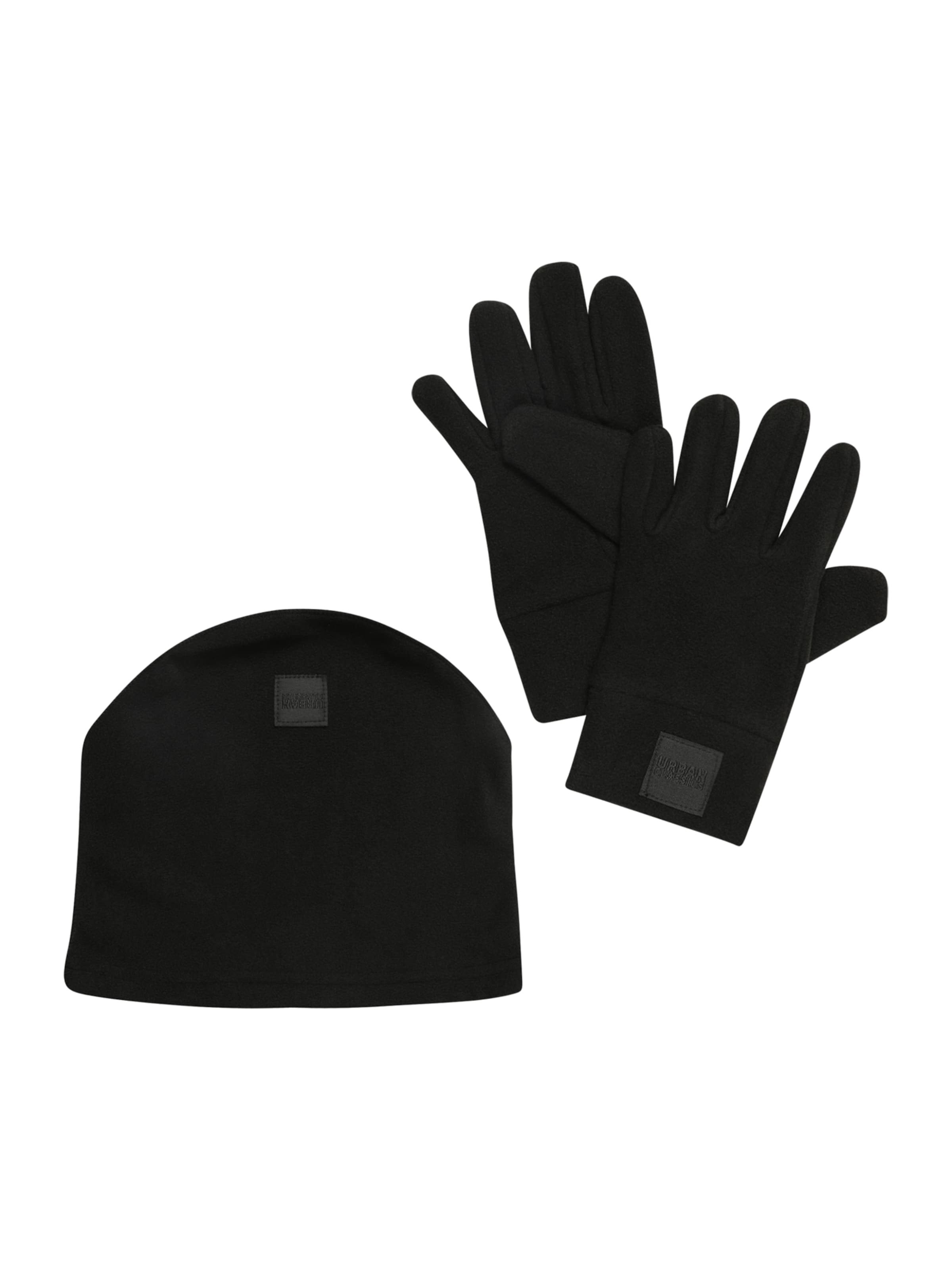 Set de la Urban Classics pe negru: față