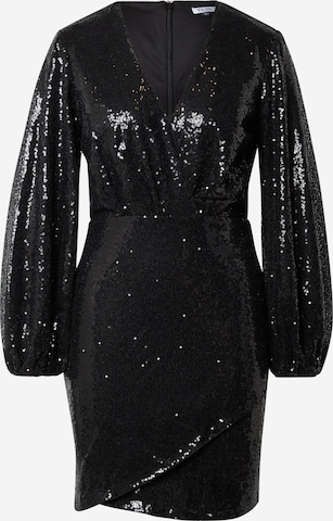 Chi Chi London Cocktail Dress in Black: front