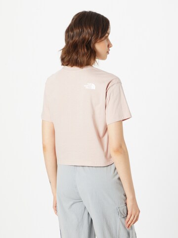 THE NORTH FACE T-shirt i rosa