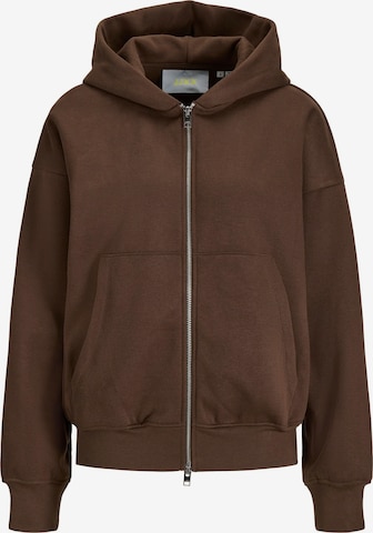 JJXX - Sudadera con cremallera 'JXSophia' en marrón: frente