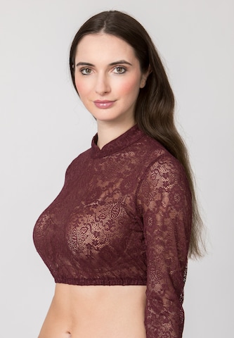 STOCKERPOINT Klederdracht blouse 'Celine' in Rood