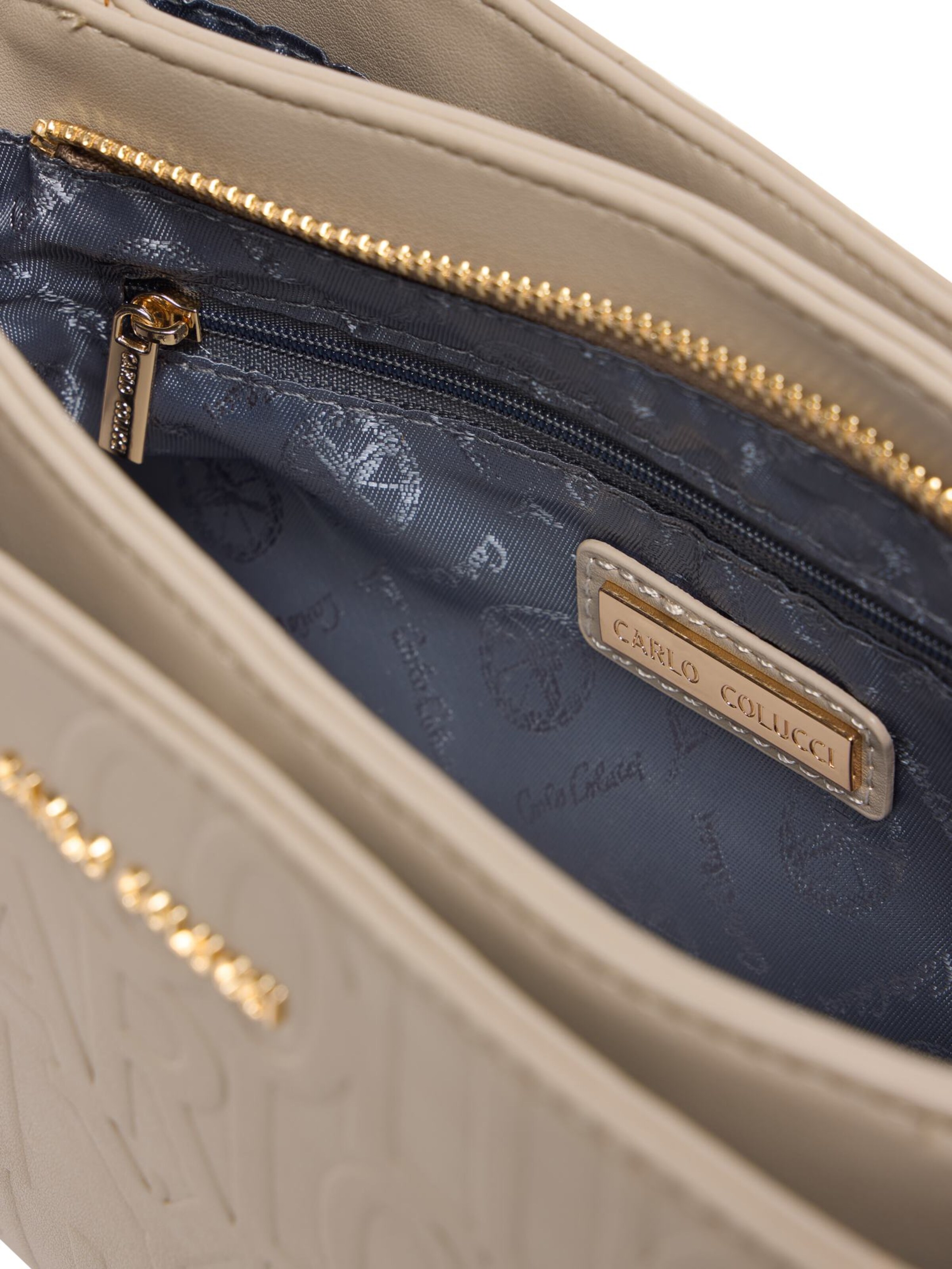 Carlo Colucci Umhängetasche 'Fasanelli' in Beige