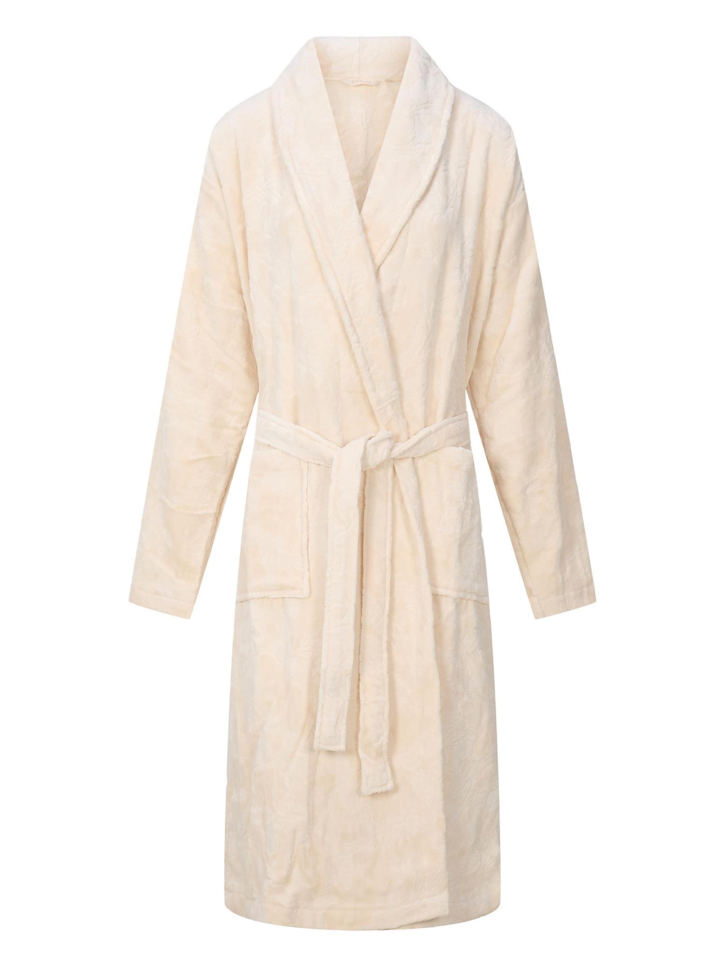 ESSENZA Long Bathrobe 'Rosie' in Beige: front