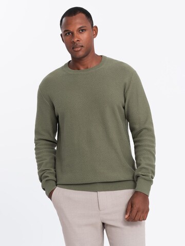 Ombre Pullover 'OM-SWSW-0110' in Grün: Vorderseite