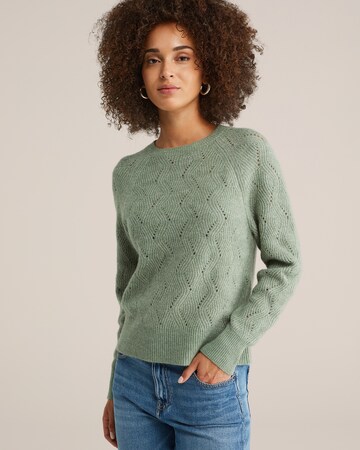 WE FashionKardigan - zelena boja: prednji dio