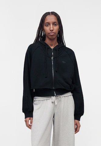 ADIDAS ORIGINALS Bluza rozpinana 'SST' w kolorze czarny: przód