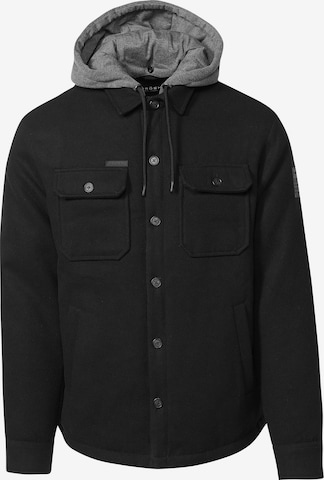 KOROSHI Between-season jacket 'Jägerin' in Black: front