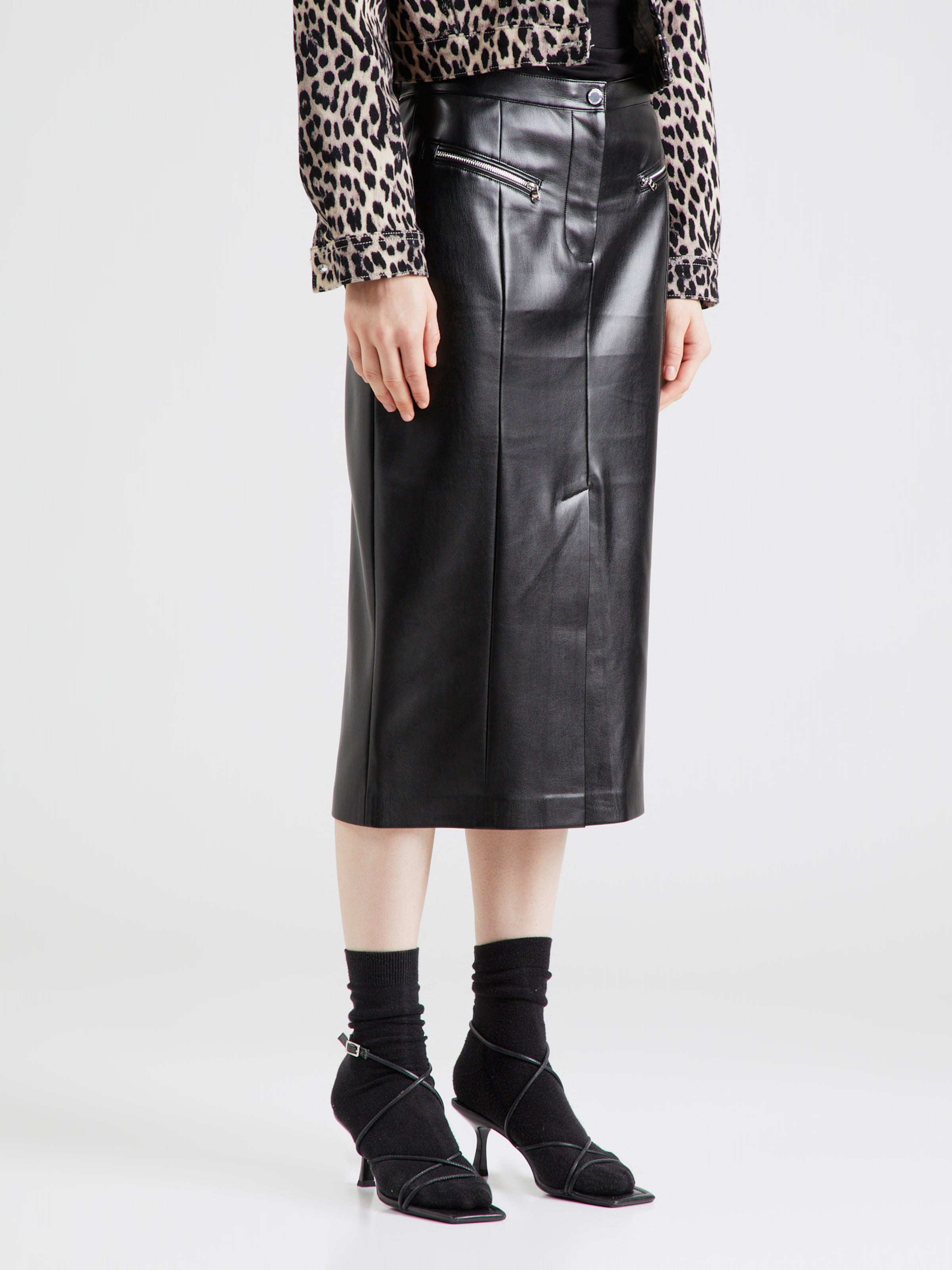Leather skirts Knee length for women Buy online ABOUT YOU