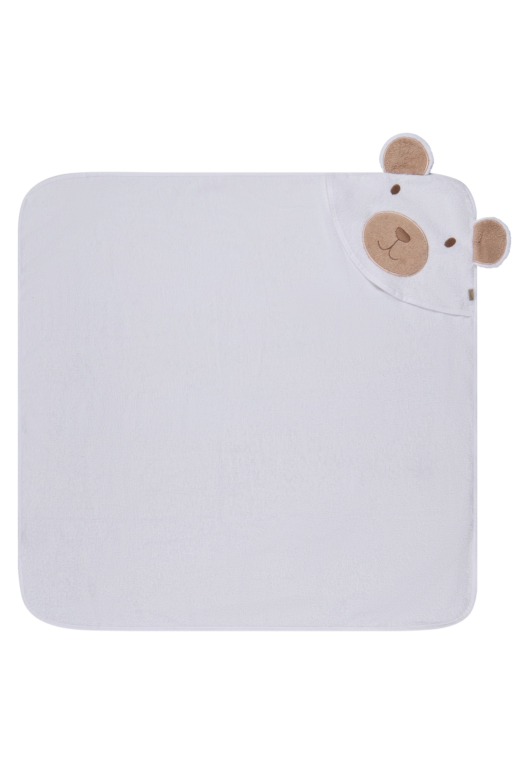 STERNTALER Shower Towel 'Bär Bo' in White: front