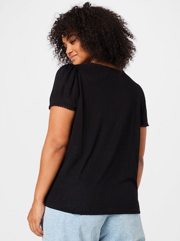 ONLY Curve - Camiseta 'ARIANA' en negro