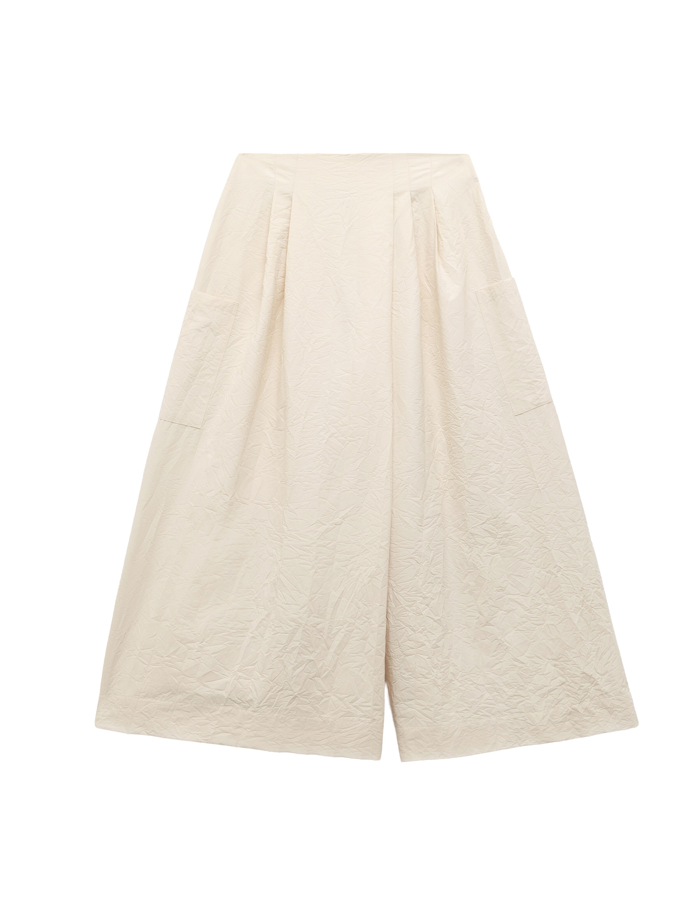 Koton Loose fit Pleat-front trousers in Beige: front