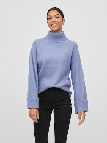 VILA Sweater 'Rolfie' in Blue: front