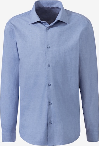 Chemise business H.I.S en bleu : devant