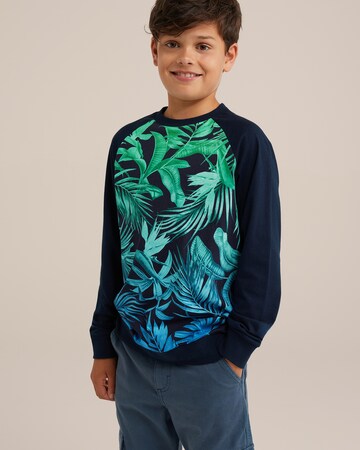 WE Fashion Shirt in Blue: front