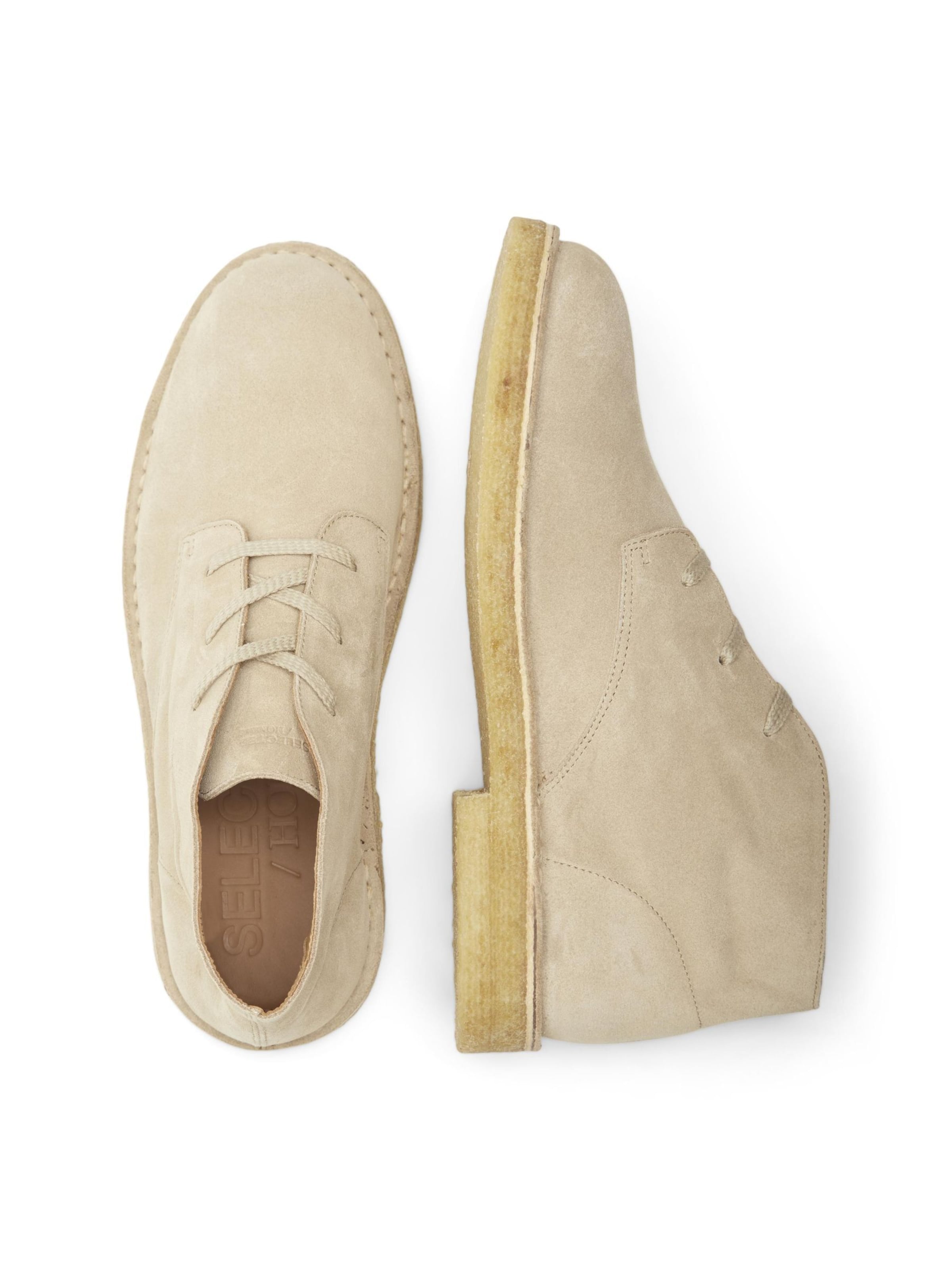 SELECTED Chukka boots 'SLHRICCO' in Beige