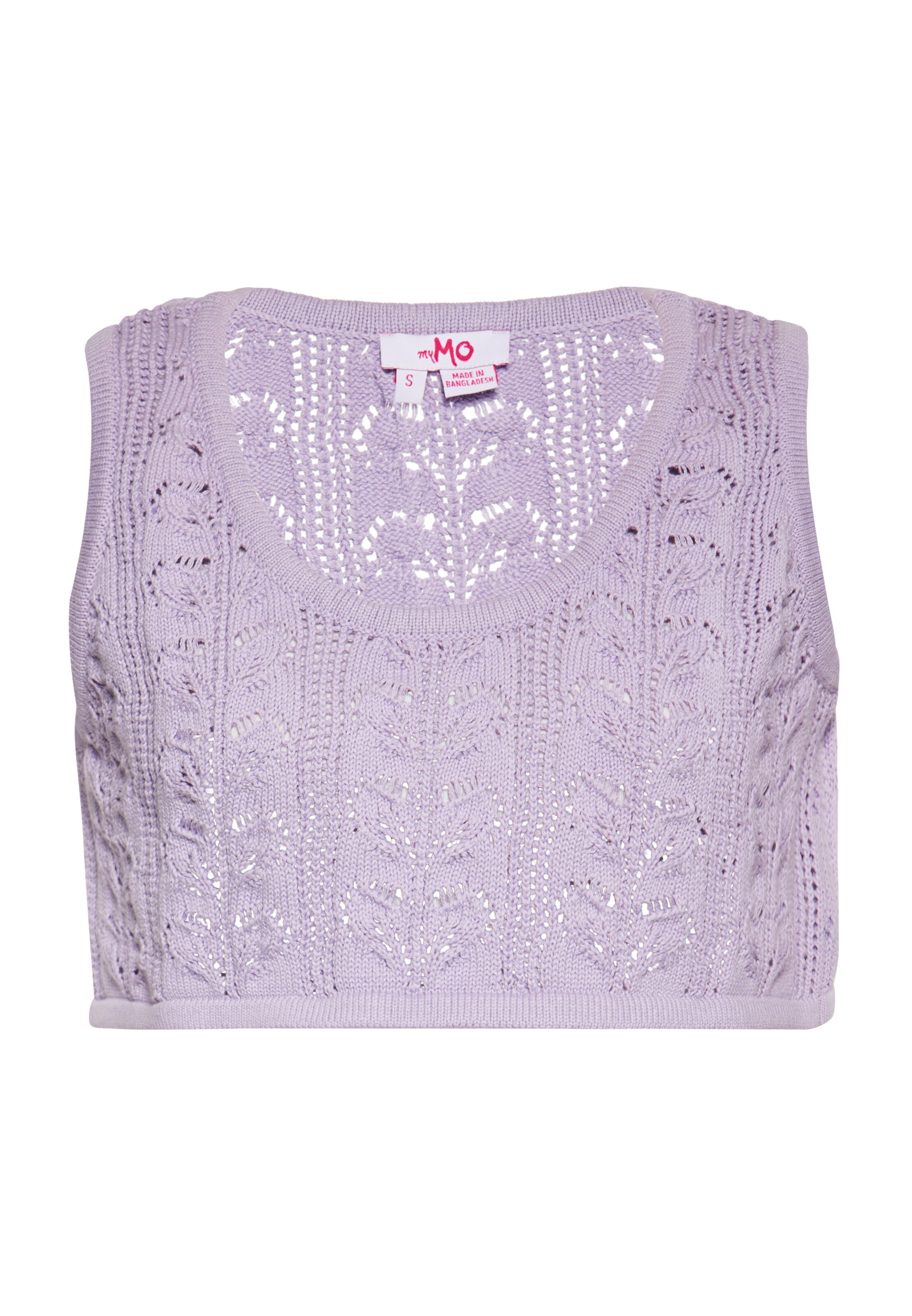 MYMO Vyšívaný top - Fialová: predná strana