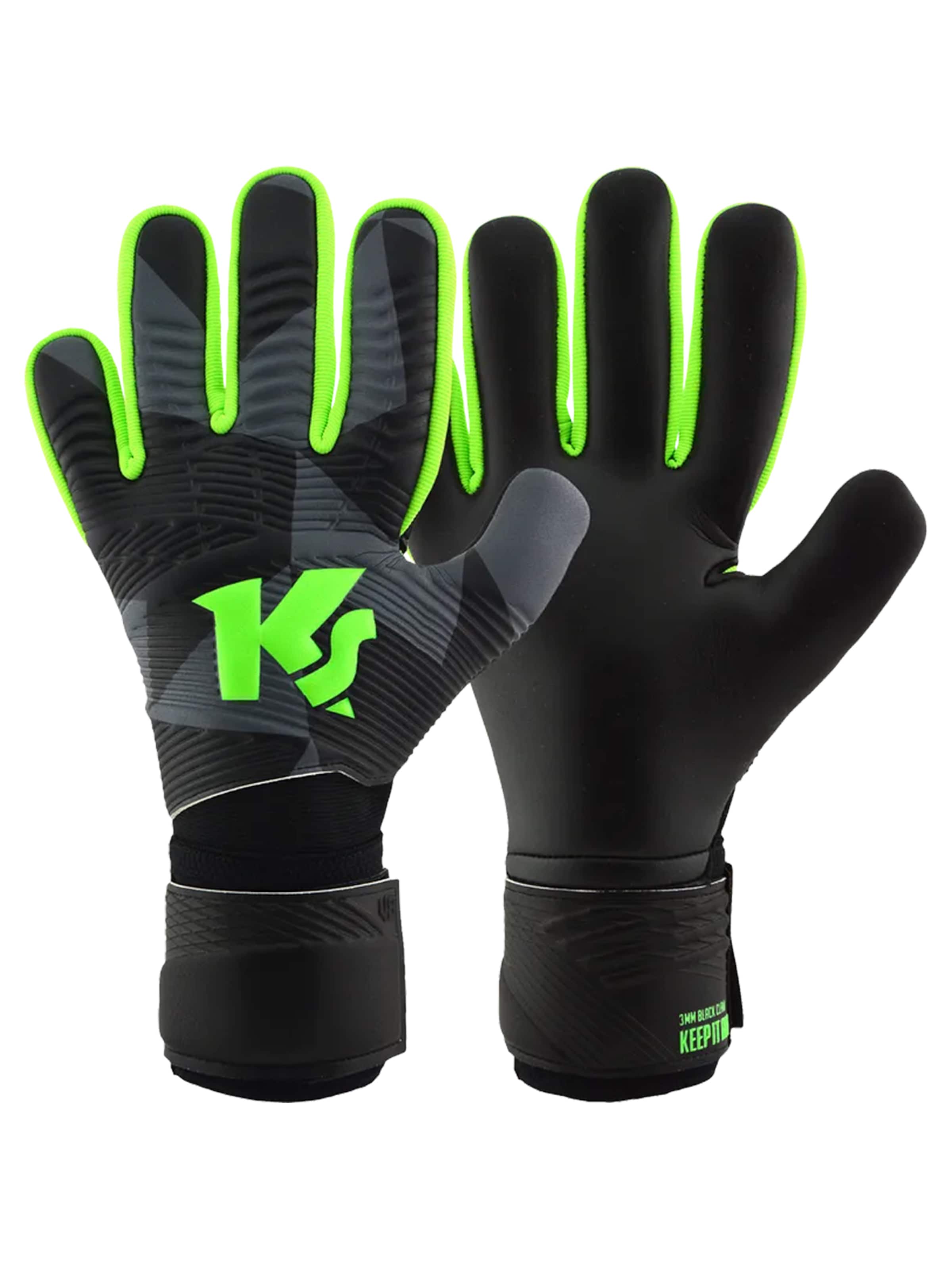 KEEPERsport Sporthandschuhe 'Zone NC'‌‌‌‌‌‌‌‌‌ in Schwarz: Vorderseite