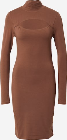 Urban Classics Dress in Brown: front