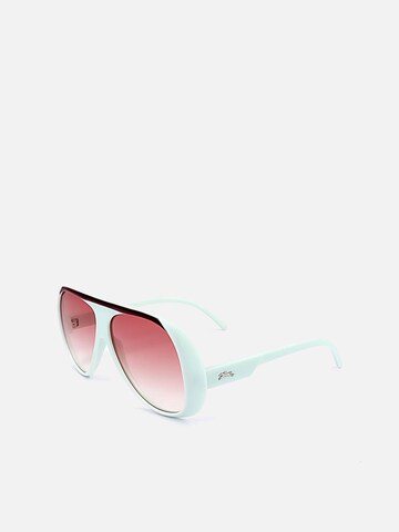 Lunettes de soleil Longchamp en bleu : devant