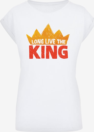 F4NT4STIC T-Shirt 'Disney König der Löwen Movie Long Live The King' in orange / rot / weiß, Produktansicht