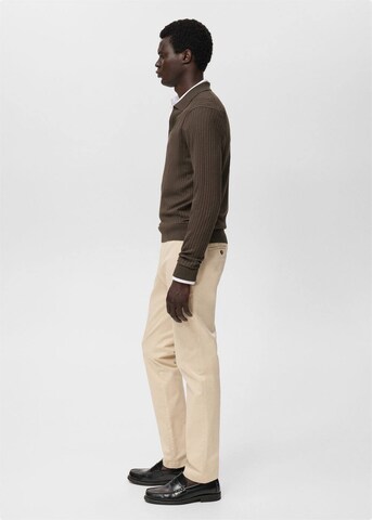 MANGO MAN Slimfit Chinohose 'Barna' in Beige