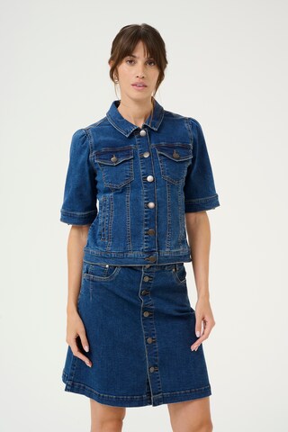 CULTURE Between-season jacket 'Deva Ami ' in Blue: front