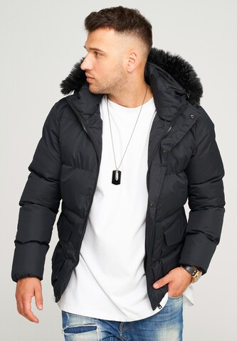 behype Winterjacke 'BHADLYR' in Schwarz