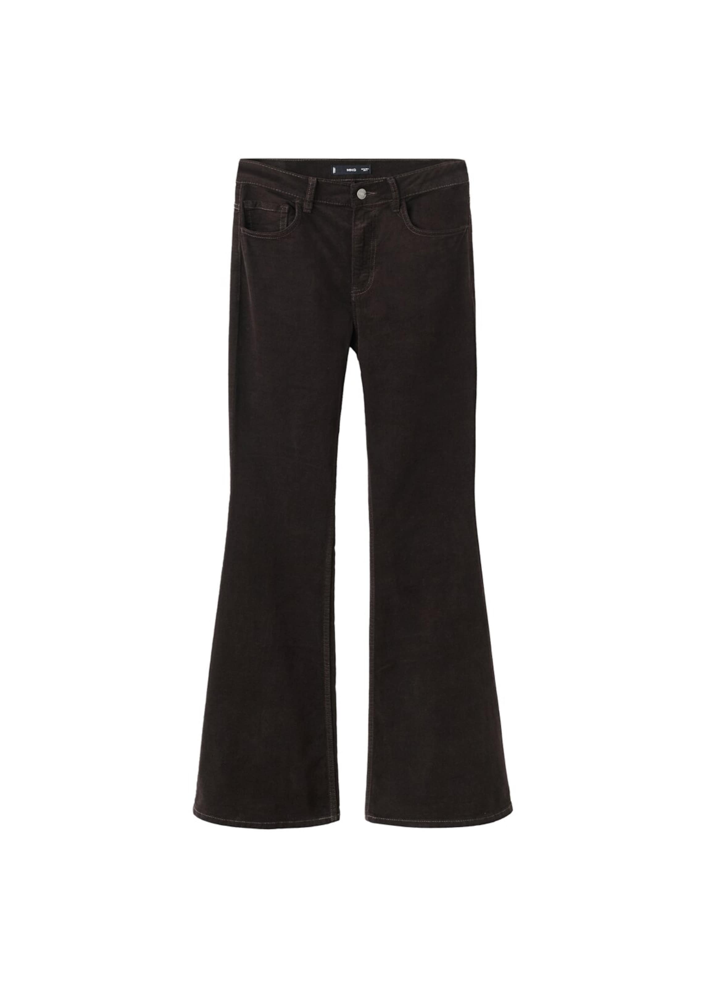 MANGO Flared Jeans 'Violetav' in Braun: Vorderseite