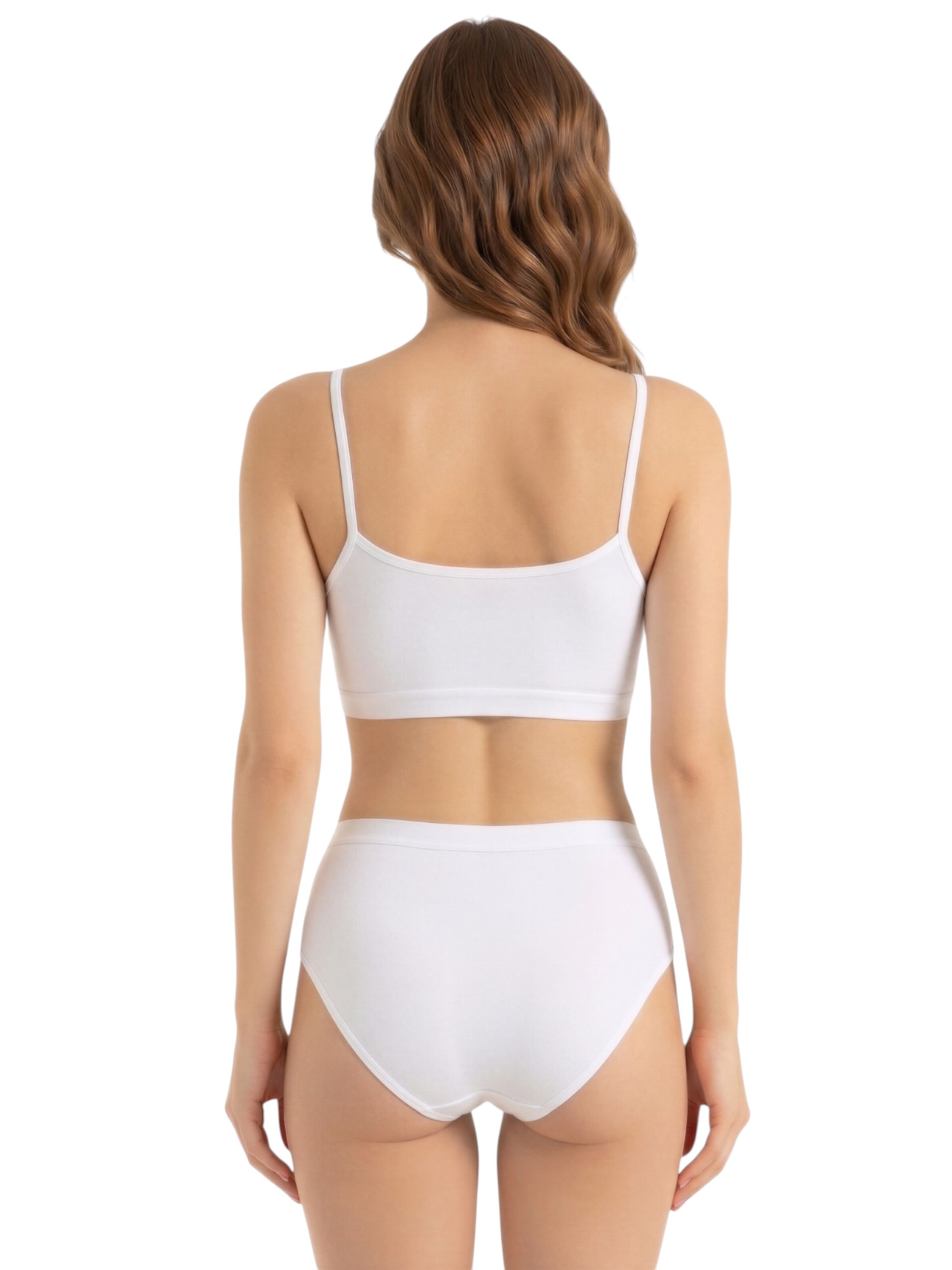 WENOR Bustier Biustonosz sportowy w kolorze biały